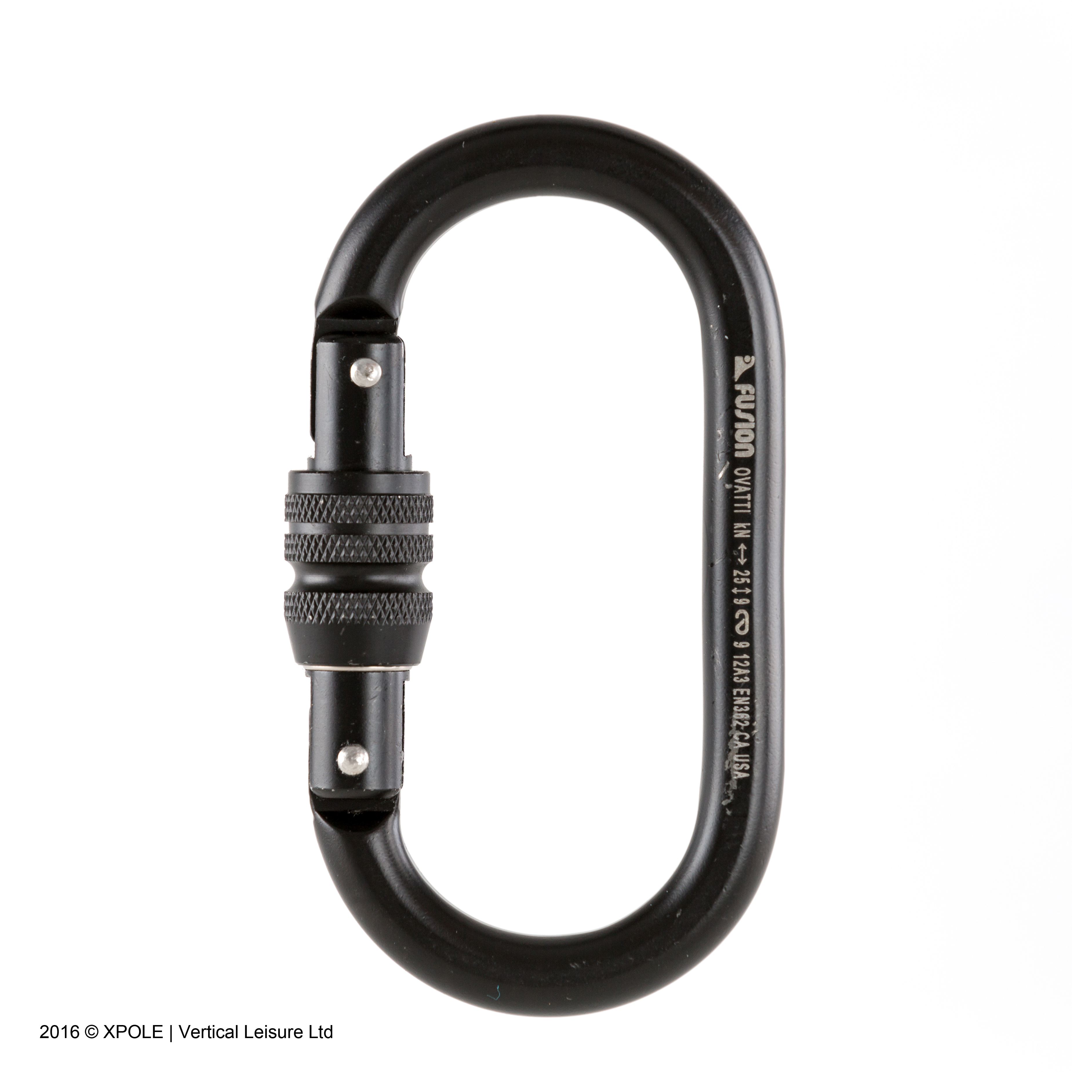 Carabiner Screw Gate (MBS 25kN) Black